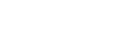 ES LO MÁS IMPORTANTE